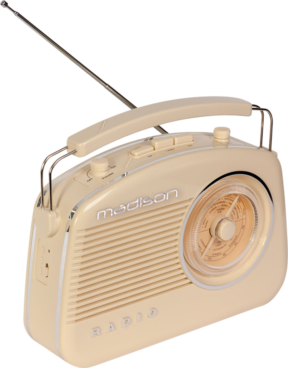 Madison Retro Radio m. Bluetooth (Beige)