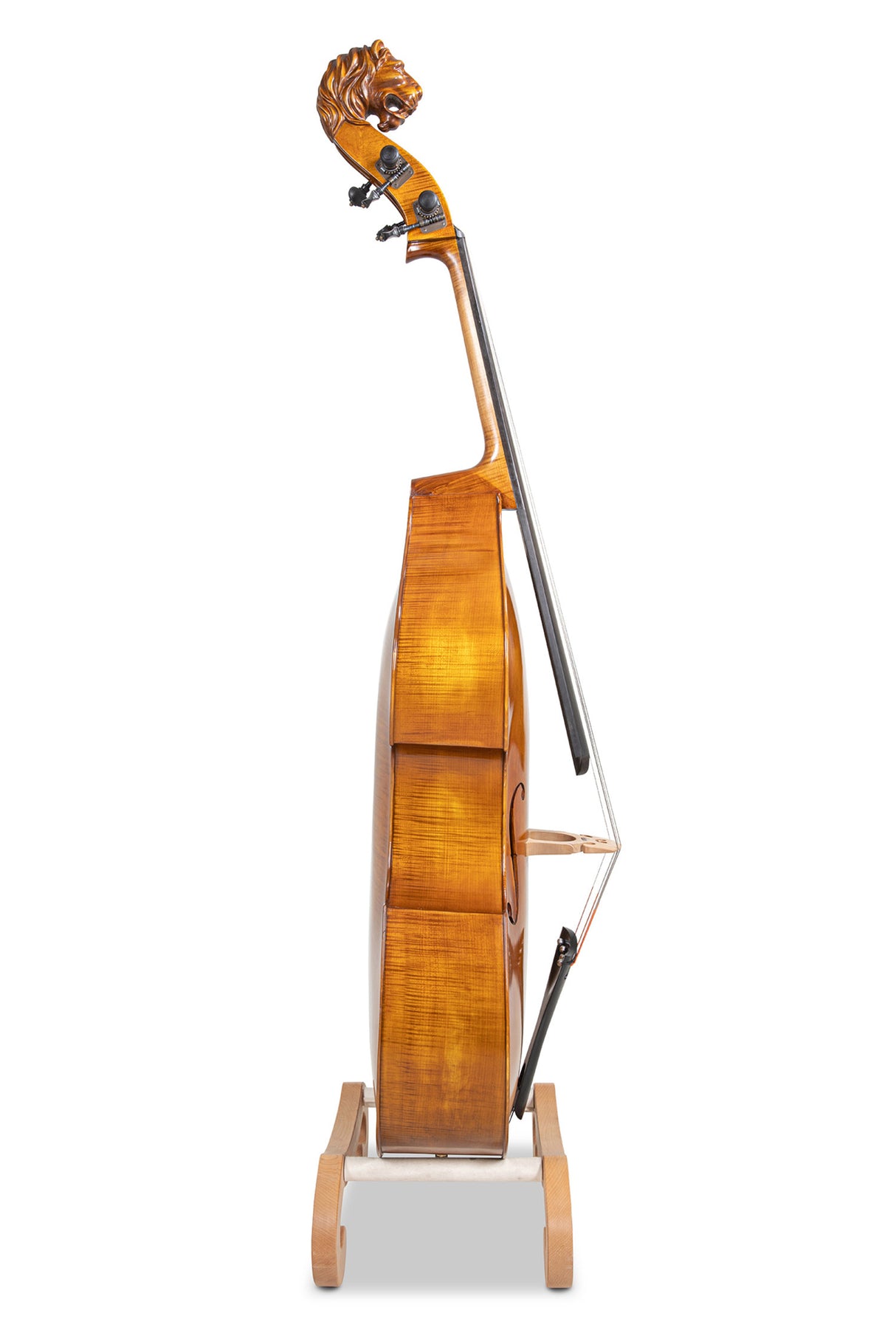 GEWA Double bass Meister Rubner SOLO - 3/4 (Amber colour with lion head scroll)