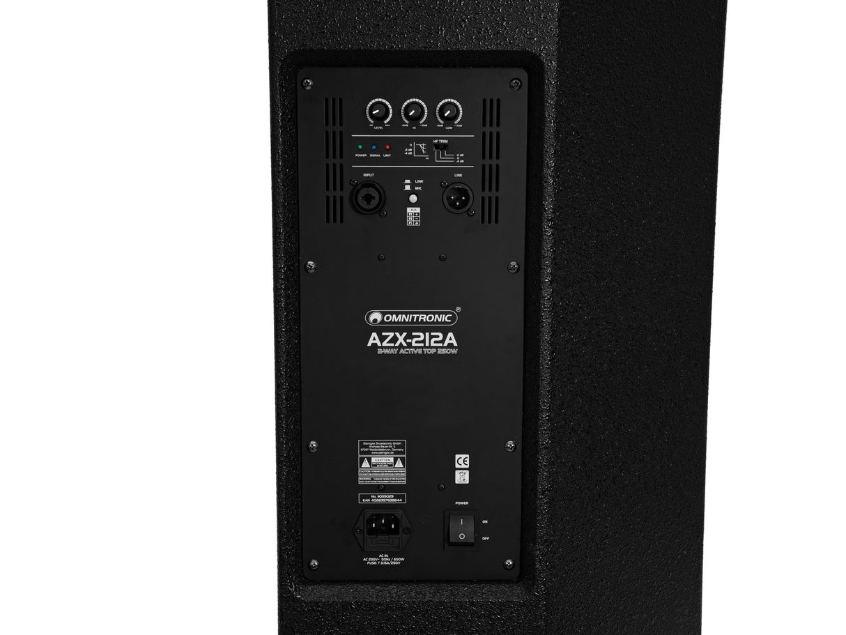 Omnitronic AZX-212A Aktiv PA Højttaler