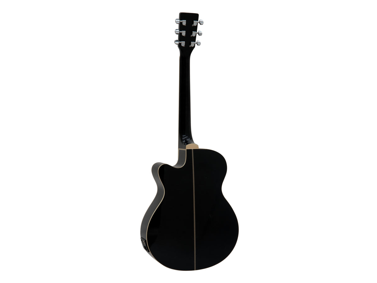 DiMavery AW-400 Western Guitar (Sort)