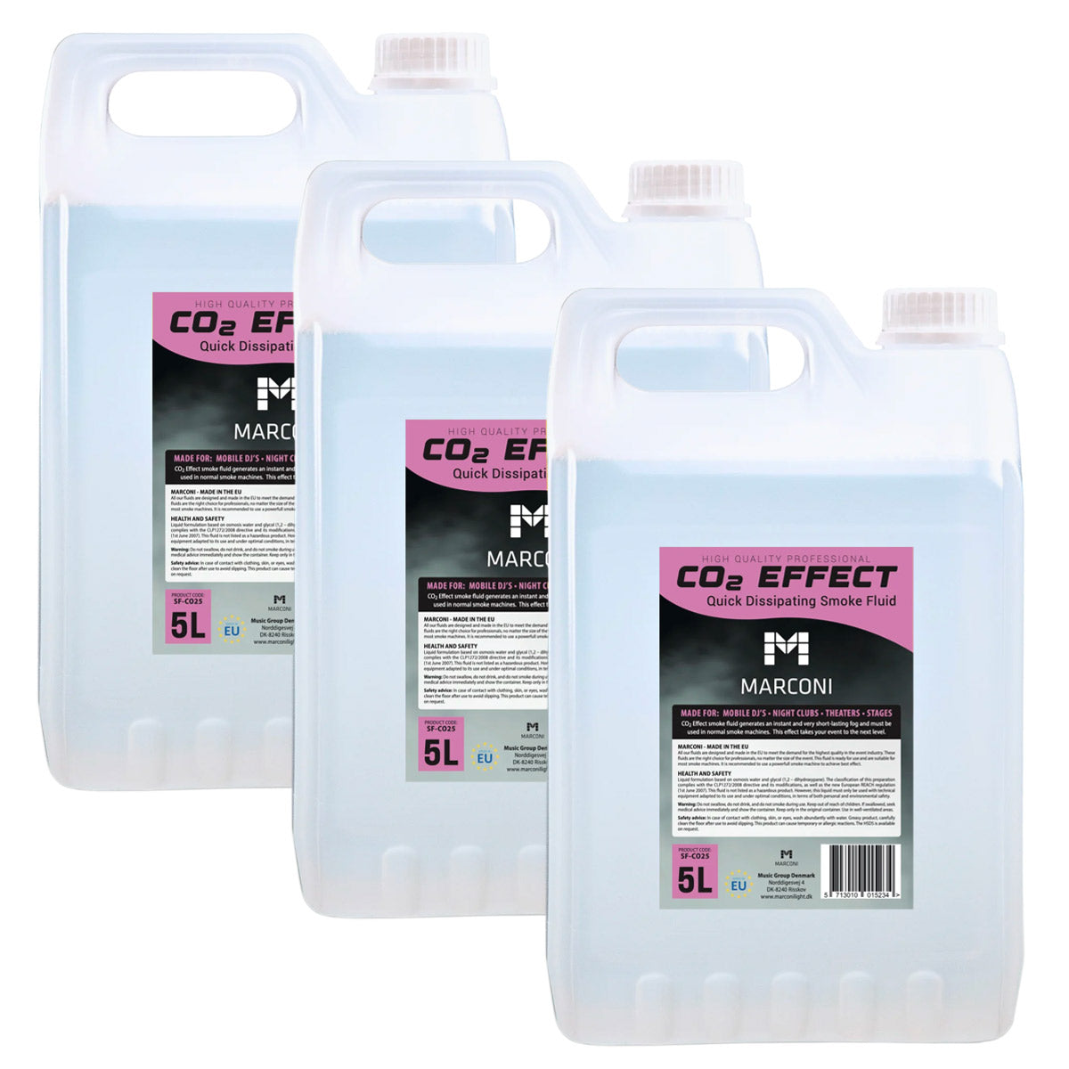 3 x 5L Røgvæske (CO2 Effekt)