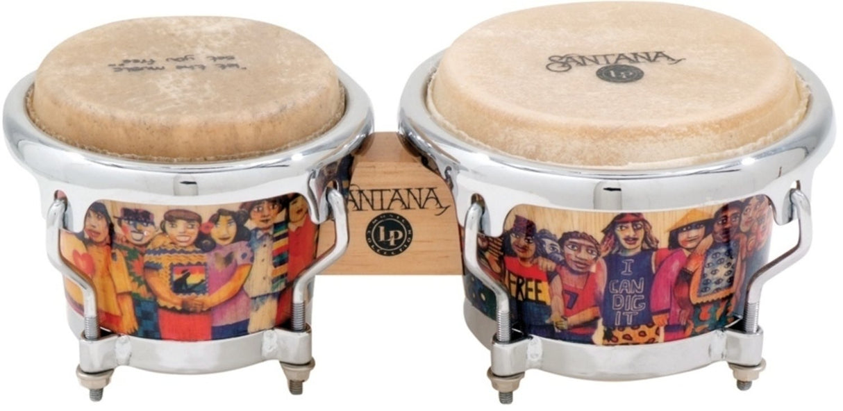 Latin Percussion Bongo Mini Tunable - Santana Mini-Bongos (LPM200-AW)