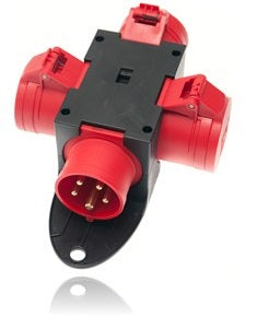 CEE Fordeler 16A 1x5P -> 3x5P