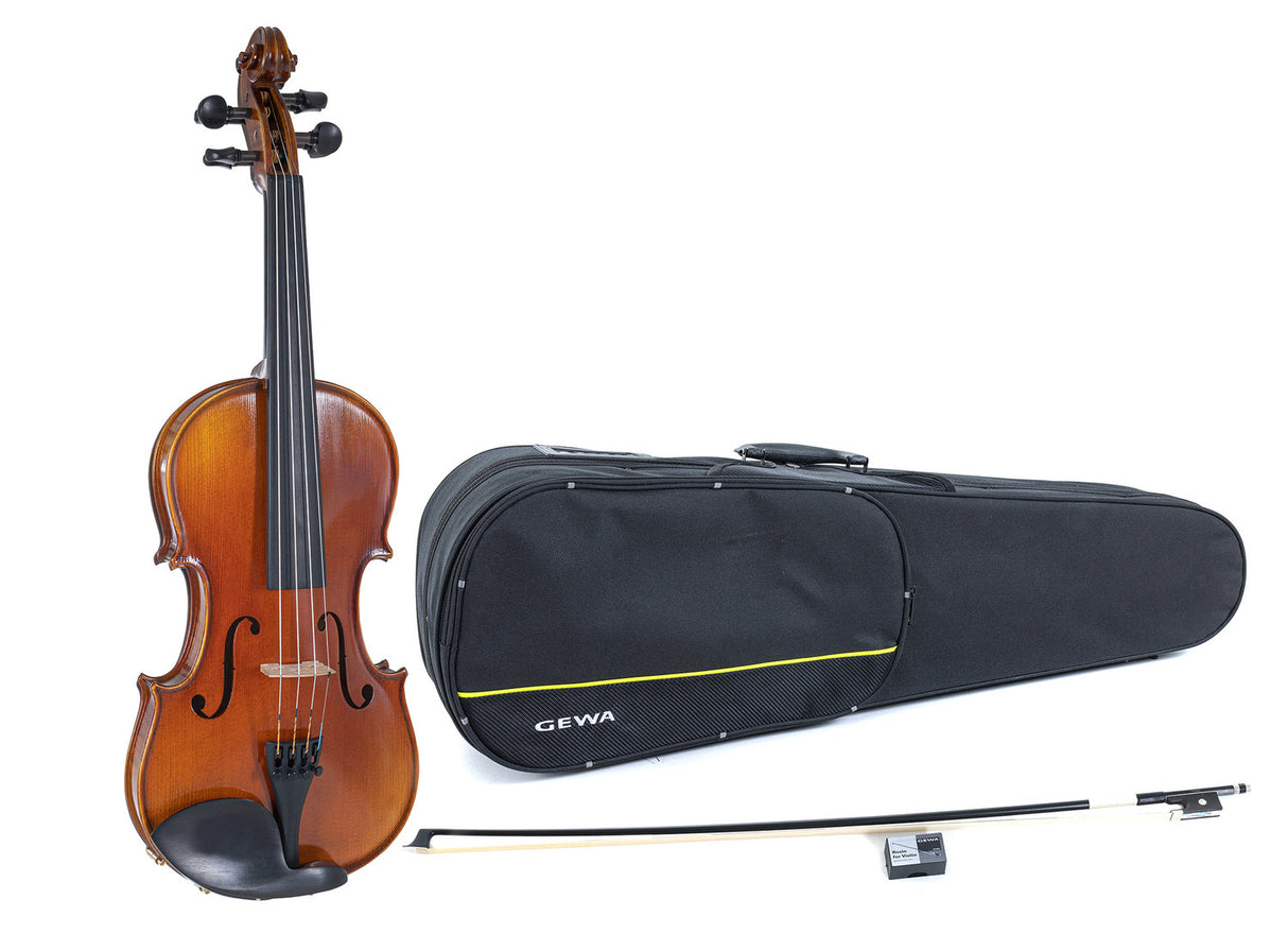 GEWA Violin Maestro 1 - 1/2 (Ready to play incl. shaped case, carbon bow and Larsen Aurora strings, transport-secured)