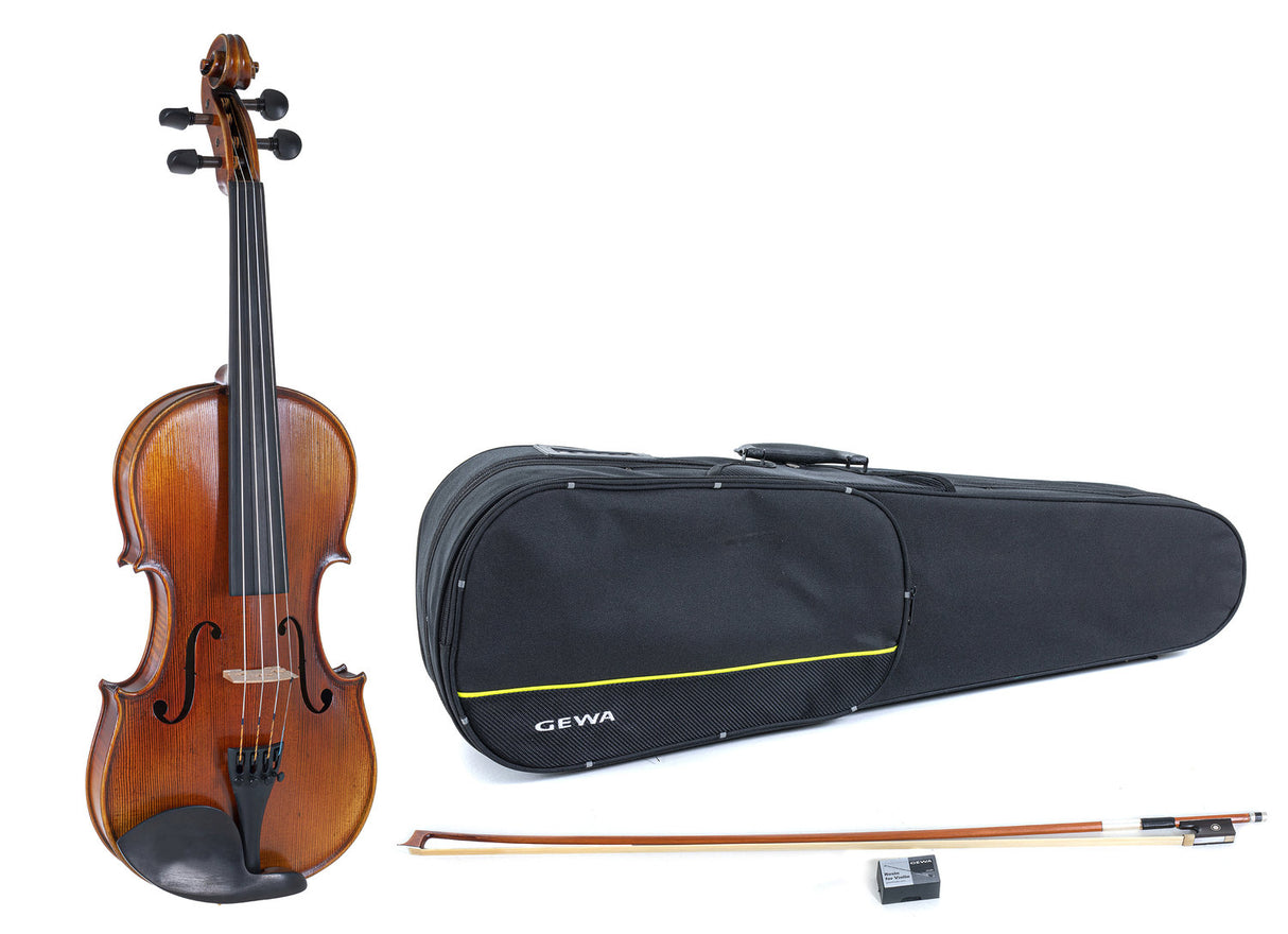 GEWA Violin Maestro 2 - 1/2 (Ready to play incl. shaped case, Massaranduba bow and Larsen Aurora strings, transport-secured)