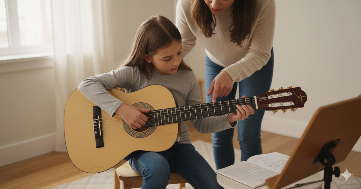 Grooveland Klassisk 1/2 Spansk Guitar