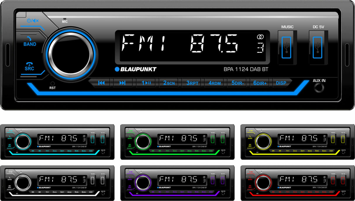 Blaupunkt BPA 1124 Bilradio m. DAB+ og Bluetooth