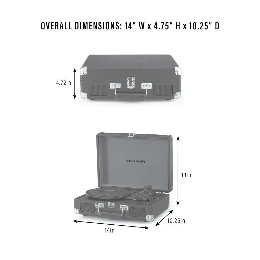 Crosley Cruiser Plus Pladespiller Tovejs Bluetooth (Groovy Floral)