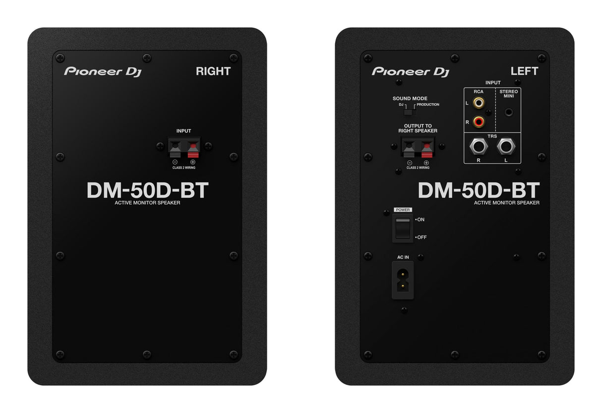 Pioneer DJ DM-50D-BT - Studie Monitors m. Bluetooth (Sort)