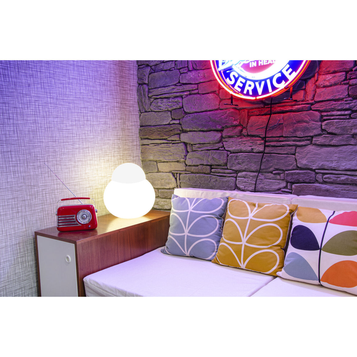 Madison Retro Radio m. Bluetooth og FM (Rød)