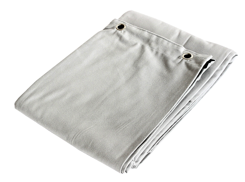 Molton Bagtæppe m. Øjer (Lysegrå)