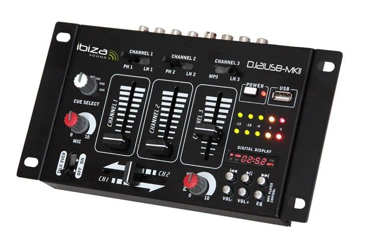 Ibiza DJ21-MKII 4-kanals DJ Mixer