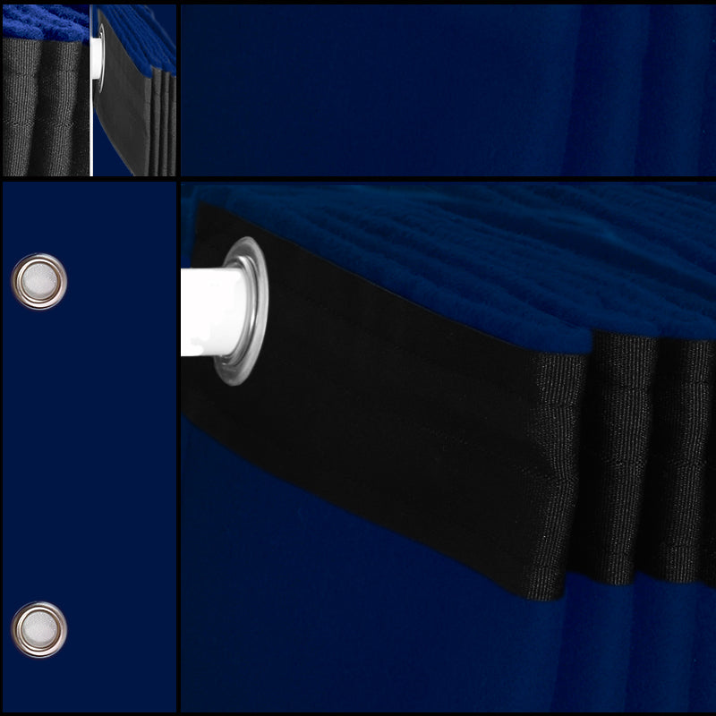 Molton Bagtæppe m. Øjer (Blå)