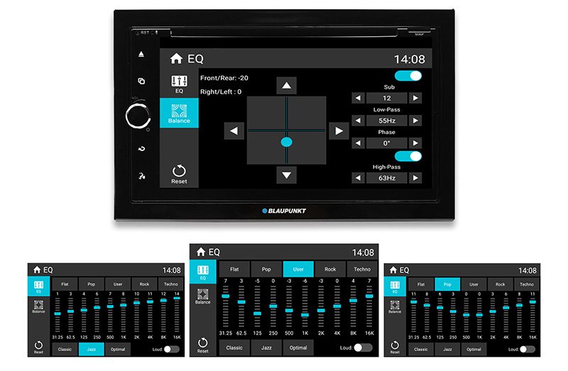 Blaupunkt Copenhagen 700 m. CarPlay, Android, DAB+ og Bluetooth