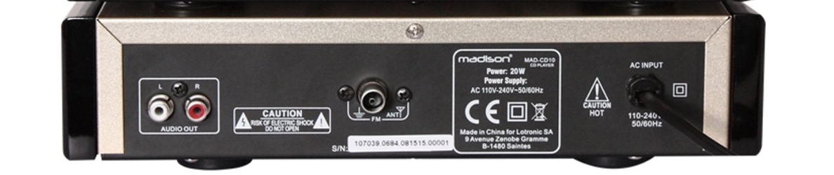 Madison CD Afspiller og FM radio m. USB