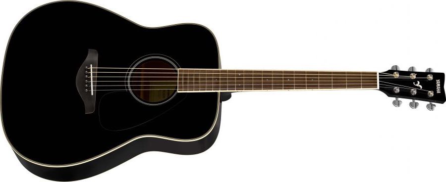 Yamaha FG820 BLII Western Guitar (Sort)