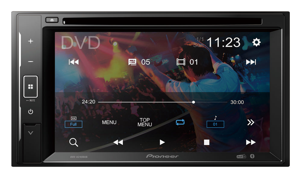 Pioneer AVH-A240DAB Bilstereo CD/DAB+/Bluetooth og Touch Skærm
