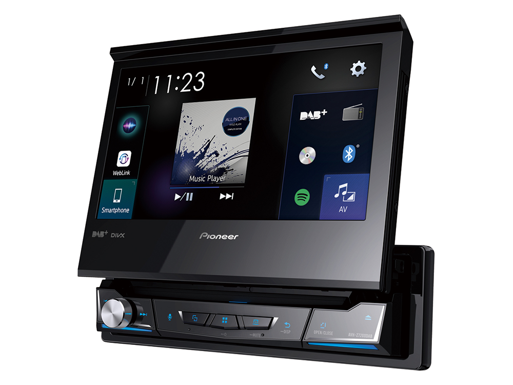 Pioneer AVH-Z7200DAB Apple CarPlay, Bluetooth og USB