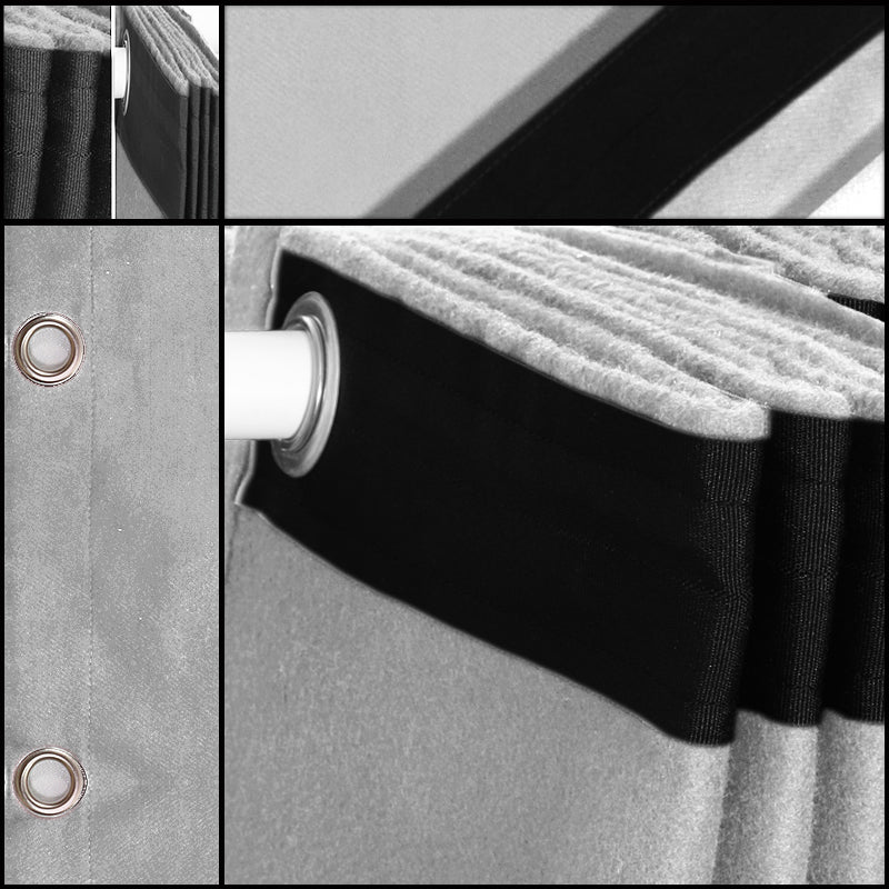 Molton Bagtæppe m. Øjer (Lysegrå)