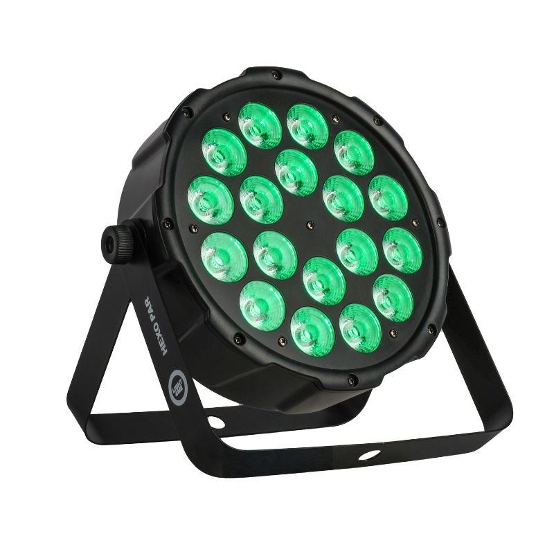 Light4Me Hexo PAR 18x12W RGBWA-UV LED PAR Spotlight