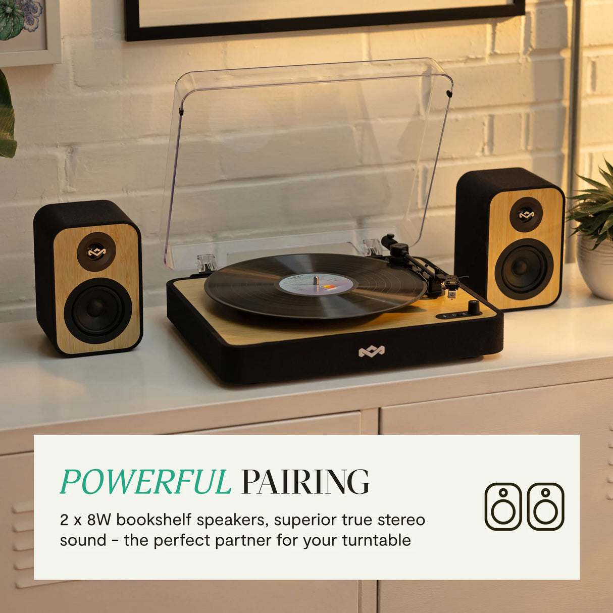 House of Marley Revolution Bluetooth Pladespiller & Højtaler Bundle