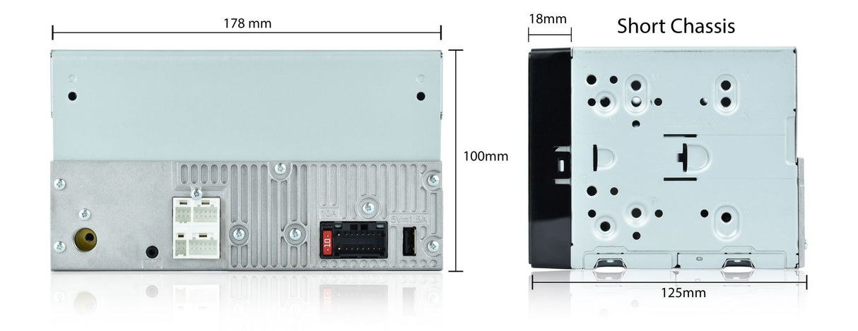 Pioneer SPH-DA150BT Bilradio med Apple CarPlay, Android Auto og Bluetooth