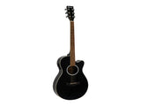 DiMavery AW-400 Western Guitar (Sort)