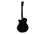 DiMavery AW-400 Western Guitar (Sort)