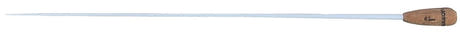 Pick Boy dirigentstok i hvid glasfiber, 38 cm, model I, korkgreb
