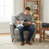 Grooveland ST El-guitar (Sort)