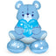Folieballon m. Base Bear 'It's a Boy' (Blå , 61cm)