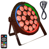 Light4Me Hex PAR Ring 18x6W RGBWA-UV LED PAR Spotlight med Ring Effekt