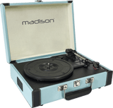 Madison Vintage Pladespiller m. Bluetooth (Lyseblå)