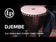 Latin Percussion Djembe World Beat FX Rope Tuned - Gray (LP725G)